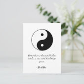 Beroemde Boeddha citaten - holle woorden en vrede Briefkaart (Staand voorkant)