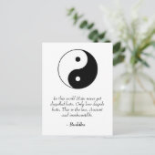 Beroemde Boeddha citaten - Liefde en haat Briefkaart (Staand voorkant)