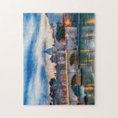 Beroemde Bruggen over de Tiber Rome. Legpuzzel (Verticaal)