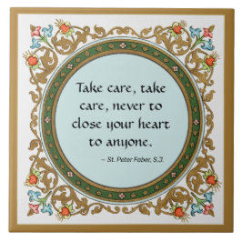 beroemde citaat van St. Peter Faber (BK 051) Tegeltje