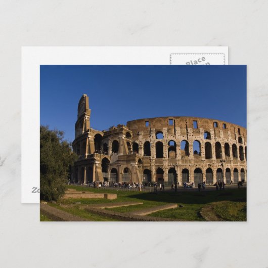 beroemde Colosseum in Rome Landmark 2 Briefkaart (Voorkant / Achterkant)