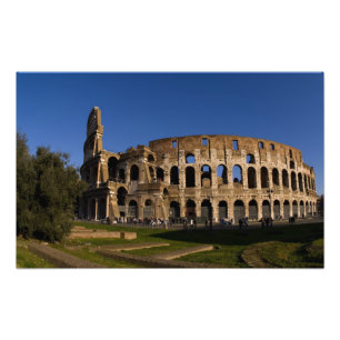 beroemde Colosseum in Rome Landmark 2 Foto Afdruk