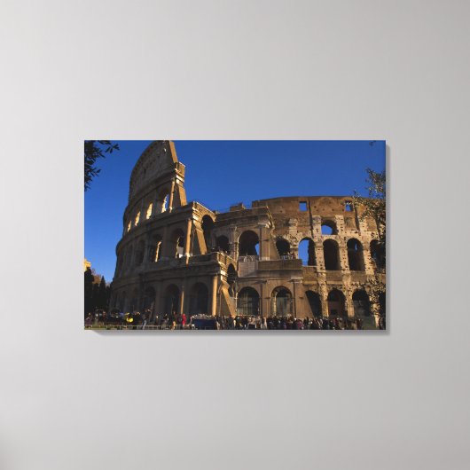 beroemde Colosseum in Rome Landmark Canvas Afdruk (Voorkant)