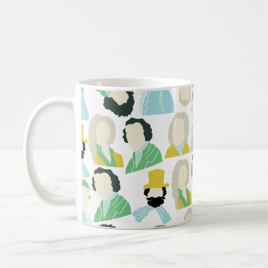 Beroemde componisten koffie mok (Links)