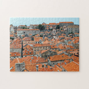 Beroemde daken van de oude stad Dubrovnik - Dalmat Legpuzzel