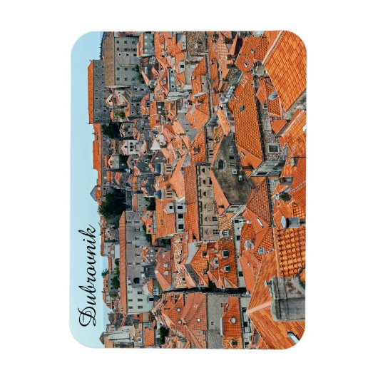 Beroemde daken van de oude stad Dubrovnik - Dalmat Magneet (Verticaal)