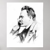 beroemde denker: Friedrich Nietzsche Poster (Voorkant)
