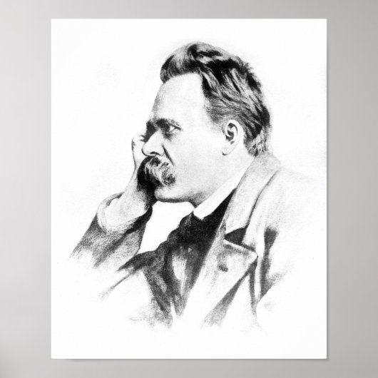beroemde denker: Friedrich Nietzsche Poster (Voorkant)