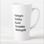 Beroemde dressuurpaarden namen ruitersport latte mok<br><div class="desc">Rock de namen van enkele van de meest bekende dressuurpaarden in de wereld als je een ruiter bent of gewoon van paarden en de dressuurwereld houdt. Pas deze beker aan met andere namen of verander van twee gedrukte gebieden naar slechts één.</div>