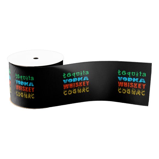 Beroemde Drinken Grosgrain Ribbon Grosgrain Lint (Spoel)