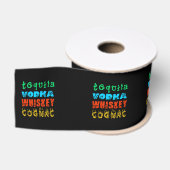 Beroemde Drinken Grosgrain Ribbon Lint (Spoel)