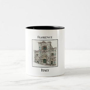 Beroemde Duomo, Florence, Italië Tweekleurige Koffiemok