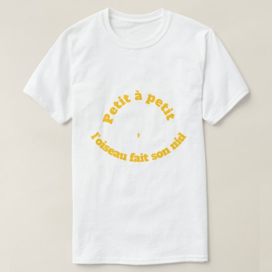 Beroemde Franse uitdrukking T-shirt (Design voorkant)