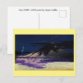 Beroemde Fuji-print in hoge resolutie van Gekko Briefkaart (Voorkant / Achterkant)