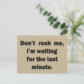 Beroemde grappige sarcastische citaten briefkaart (Staand voorkant)