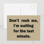 Beroemde grappige sarcastische citaten briefkaart (Voorkant / Achterkant)