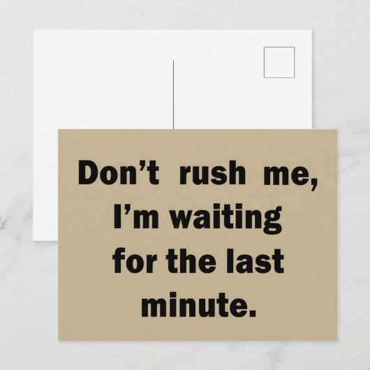 Beroemde grappige sarcastische citaten briefkaart (Voorkant / Achterkant)