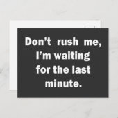 Beroemde grappige sarcastische citaten briefkaart (Voorkant / Achterkant)