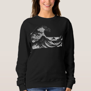 beroemde Great Ocean Wave Hokusai Stylish Trui