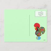 Beroemde Haan van Barcelos Nr 06 Vrolijke Kerstmis Feestdagenkaart (Achterkant)