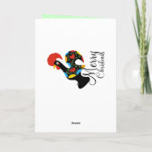 Beroemde Haan van Barcelos Nr 09 Vrolijke Kerstmis Feestdagen Kaart (Achterkant)