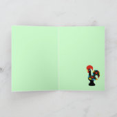 Beroemde Haan van Barcelos Nr 09 Vrolijke Kerstmis Feestdagen Kaart (Binnen)