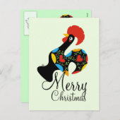 Beroemde Haan van Barcelos Nr 09 Vrolijke Kerstmis Feestdagenkaart (Voorkant / Achterkant)