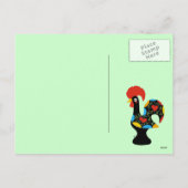 Beroemde Haan van Barcelos Nr 09 Vrolijke Kerstmis Feestdagenkaart (Achterkant)