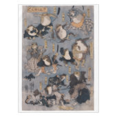 Beroemde helden van het Kabuki-podium (kikkers) Tafelkleed (Voorkant)
