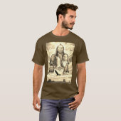 Beroemde Indianen Indiase Chiefs Mannen Bruin T-shirt (Voorkant volledig)