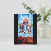 Beroemde Indiase chefs schilderen Amerikaanse gesc Briefkaart (Staand voorkant)