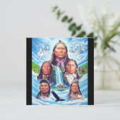 Beroemde Indische Chiefs Native Americans Schilder (Staand voorkant)