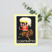 beroemde Italiaanse Champagne Leonetto Cappiello Briefkaart (Staand voorkant)