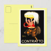beroemde Italiaanse Champagne Leonetto Cappiello Briefkaart (Voorkant / Achterkant)
