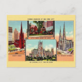  beroemde kerken van het Briefkaart van New York C (Voorkant)