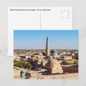 Beroemde Khiva - Oezbekistan Briefkaart (Voorkant / Achterkant)