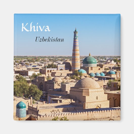 Beroemde Khiva - Oezbekistan Magneet (Voorkant)