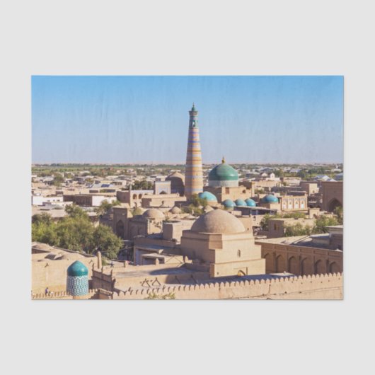 Beroemde Khiva - Oezbekistan Tissuepapier (Voorkant)