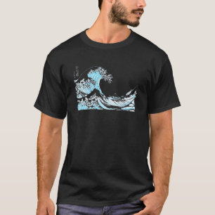 Beroemde klassieke Great Ocean Wave Hokusai Specia T-shirt