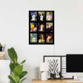 Beroemde Kunst Bichon Frise Composiet Poster (Thuiskantoor)