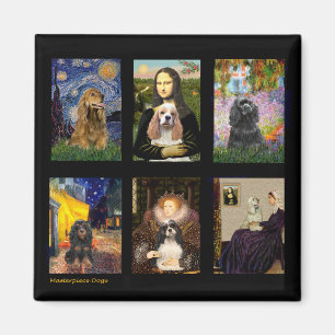 Beroemde Kunst Cocker Spaniel Composiet Magneet
