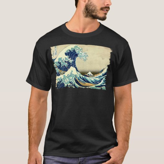 beroemde kunst Klassieke Great Ocean Wave Specia T-shirt (Voorkant)