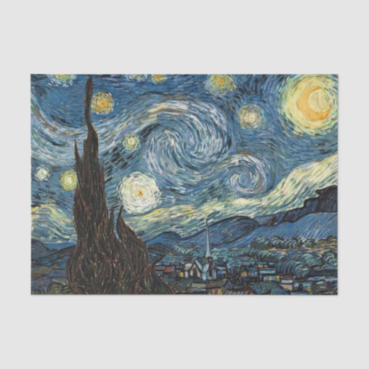 Beroemde kunst, Sterrennacht, Van Gogh Tissuepapier (Voorkant)