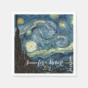 Beroemde kunst - Sterrennacht van Vincent van Gogh Servet