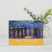 Beroemde kunst uitnodigingen voor jubileum. (Staand voorkant)