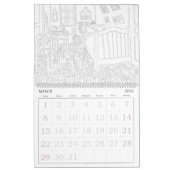 Beroemde kunstwerk volwassen kleuren kalender (Mar 2026)