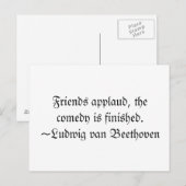 beroemde laatste woorden briefkaart (Voorkant / Achterkant)