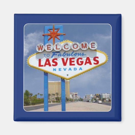 Beroemde Las Vegas NV Sign Travel Souvenir Magnet (Voorkant)