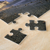 Beroemde Le Mont St. Michel-eilandvesting in Legpuzzel (Zijkant)