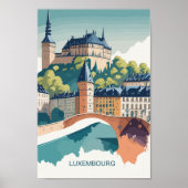 Beroemde Luxemburgse reisplaats Poster (Voorkant)